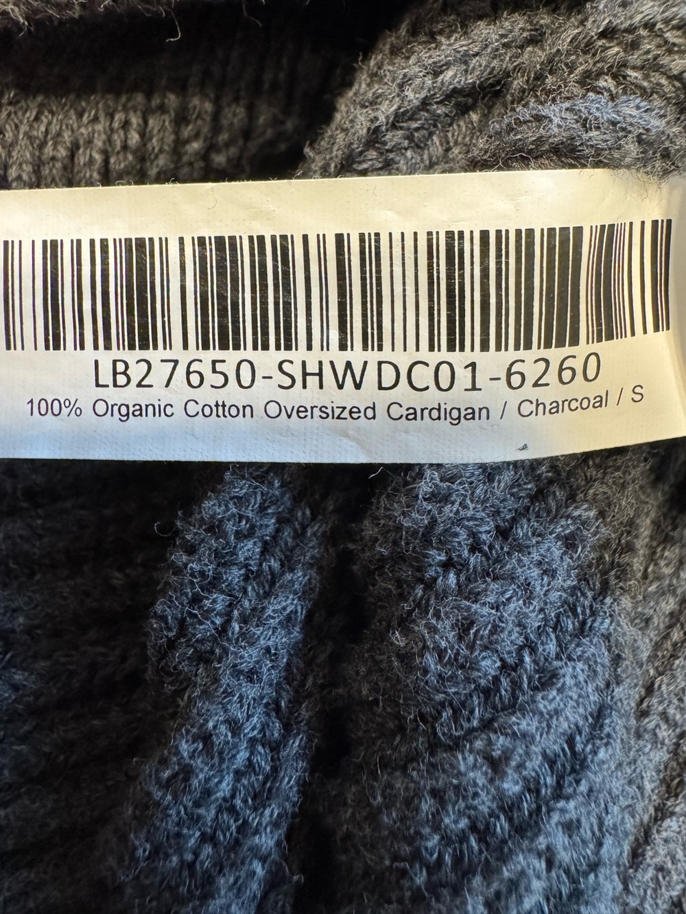 Quince 100% Organic Cotton Oversized Cardigan size small - Picture 3 of 6